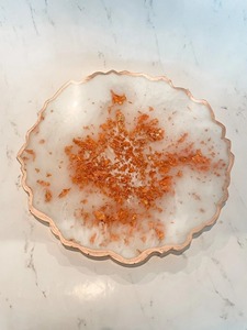 Handmade Luxury Resin Coasters Customizable Coloure <b>Square</b> Pads for <b>Table</b> Set of <b>Kitchen</b> Best Price - Product Image 2