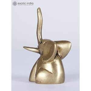Petite sculpture de bébé éléphant de 2 pouces faite à la main pour la décoration de table et la décoration intérieure Article fabriqué en Inde - Product Image 4
