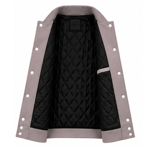 Classic varsity <b>jacket</b> featuring athletic inspired detailing and comfortable warmth for versatile casual streetwear fashion - Product Image 3