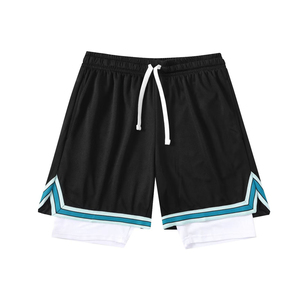 Shorts de sport pour hommes, personnalisés, pour fitness, jogging, course à pied, basketball, plage, modèle cinq points - Product Image 1