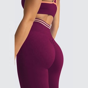 2025 nouveauté personnalisé femmes Yoga ensemble de haute qualité respirant Gym Active porte soutien-gorge de sport grande taille Leggings pour les femmes actives - Product Image 5
