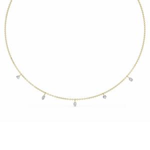 Collar con Colgante de Diamantes Cultivados en Laboratorio con Múltiples Formas, Joyería Fina de 18 Pulgadas - Product Image 4