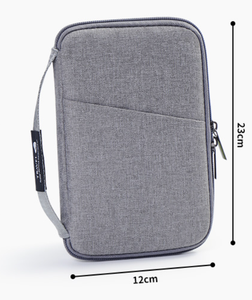 Well-Organized Travel <b>Bag</b> Heat-Transfer Printed Pattern Polyester Zipper Closure Multi-Function Passport Holder Card Holders - Product Image 2