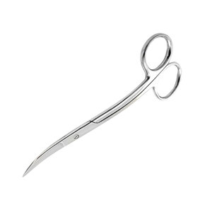 Ciseaux chirurgicaux courbés Goldman Fox de qualité supérieure, 13 cm, instrument manuel en acier inoxydable avec inserts en carbure de tungstène TC - Product Image 2