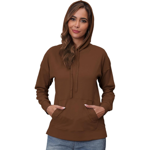 Women <b>Sherpa</b> <b>Lined</b> <b>Hoodies</b> with Cozy Inner Texture Warm Construction Spacious Pockets and Stylish Cold Weather Design - Product Image 1