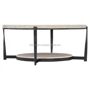 Table Basse Moderne de Luxe en Gros avec Base en Fer, Écologique, Hauteur Réglable, pour Maison, Bureau, Hôtels, Décoration de Fêtes - Product Image 3