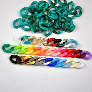 Chaîne de maillons en résine pour décoration intérieure – Meilleur prix, nouvelle tendance, accessoires irréguliers, chaîne multicolore pour décoration extérieure - Product Image 6