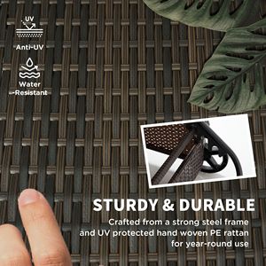 Sdraio da Esterno Regolabile a 5 Livelli con Schienale, in Rattan Crema, con Ruote e Cuscino per Prendere il Sole - Product Image 4