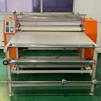 Machine de presse à chaud rotative à tambour calandre, format rouleau à rouleau, surdimensionnée 100x120CM, pour sublimation textile personnalisée de t-shirts
