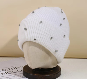 OEM Service Rhinestone Fashionable Beanie <b>Caps</b> Beanies Warm <b>Cap</b> Manufactured Best Quality Custom Logo customized colour - Product Image 2