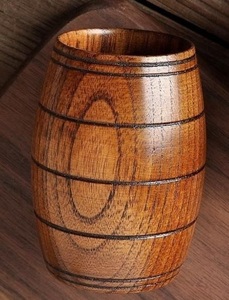 Wooden Mug Handmade Natural Solid Wood Coffee Mug Rustic Style Eco Friendly Drinkware for Kitchen Dining - Product Image 4