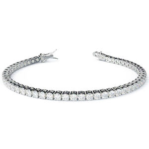 Wholesale Price Fine Jewelry 2mm <b>Bracelets</b> <b>Bangles</b> Chain Vvs Moissante 925 <b>Silver</b> Women Moissanites Diamond Tennis <b>Bracelet</b> - Product Image 4