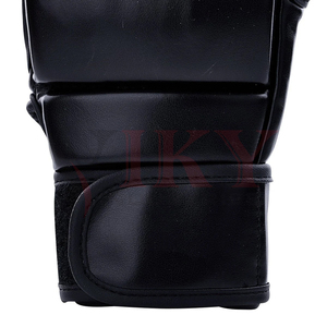 Produit tendance, couleur noire unie, qualité supérieure, prix de gros, vêtements de sport pour la lutte, impression de logo personnalisée, gants de boxe MMA - Product Image 5