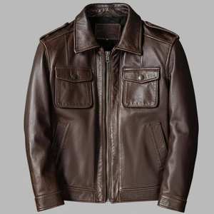 Vestes d'hiver en cuir personnalisées OEM, style letterman, brodées, pour hommes, en vente à prix de gros. - Product Image 2