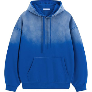 Sweat à capuche 100% Coton Oversize Respirant Léger Doux au toucher Écologique Automne Décoratif Uni - Product Image 4