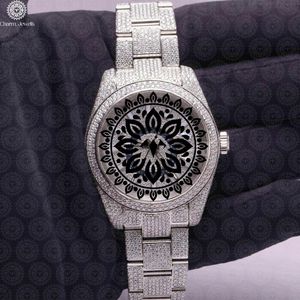 Reloj de Lujo Charm_Jewells de Acero Inoxidable con Bisel de Diamantes, Cristal de Zafiro, Movimiento de Cuarzo Analógico, Unisex, Caja Redonda de 40 mm - Product Image 2