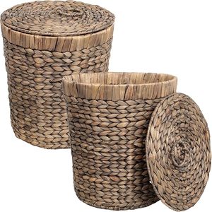 <b>Wicker</b> Water Hyacinth <b>Basket</b> <b>Large</b> Storage Organizer Handmade Home Decor Wholesale Manufacturer OEM ODM - Product Image 4
