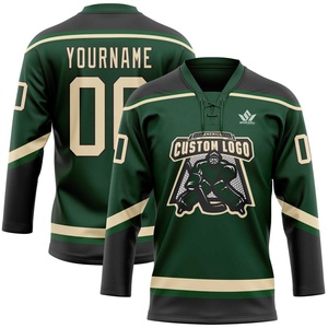 Maillot de hockey sur glace personnalisé pour homme BOANHERIA, col en V, sublimé, anti-humidité, trois quarts en mesh, coupe régulière adulte, 100% coton à l'avant - Product Image 4