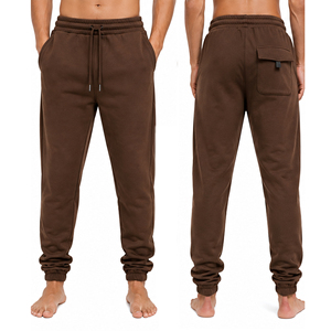 Pantalons décontractés en molleton pour hommes de qualité supérieure, logo personnalisé, pantalons de jogging chauds, vente en gros, OEM, ODM, fabricant de vêtements à marque privée pour hommes - Product Image 6