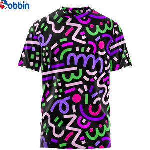 Camiseta Personalizada con Logotipo Sublimado, Cuello Redondo, Manga Corta, Teñida, de Spandex/Poliéster Antiencogimiento para Hombre, Venta Caliente - Product Image 2