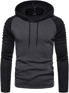 Sudadera con Capucha para Hombre, 100% Algodón, Diseño Sólido, Corte Regular, Ropa Deportiva para Invierno, Sudadera con Capucha de Forro Polar Ecológico - Product Image 1