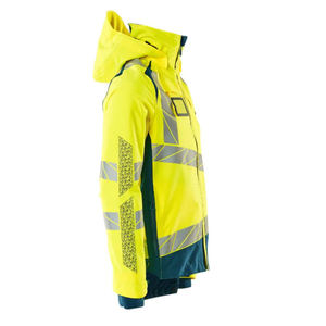 Factory Made Wholesale <b>Waterproof</b> Hi Vis Zipper Soft-shell <b>Work</b>-wear Safety Security Reflective Tape Jackets for Men's - Product Image 2