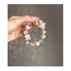 Luxury Fashion <b>Resin</b> Bracelet Featuring Vibrant Color Effects Stylish Wrist Accessory for Everyday Elegance - Product Image 1