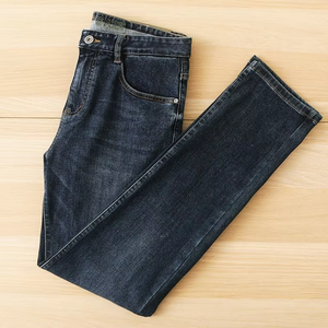 Nuevos Jeans Casuales de Mezclilla Lavada para Hombre, Etiqueta Sea Shear, Elásticos de Moda para Invierno, de Cintura Media, Pierna Recta, de Tela Gruesa, Pantalones Largos, Talla Mediana - Product Image 6
