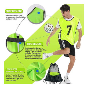 Scrimmage Training Vest 12 <b>Pack</b> Team Sports Pinnies Jerseys for Adult Youth Soccer Bibs Numbered Practice Jerseys Breathable - Product Image 5