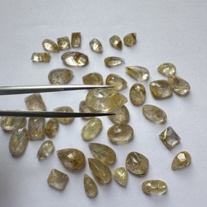 Le lot de rutile doré de 209 carats et 40 pièces de qualité AA, destiné aux fins thérapeutiques et aux tailles allant de 7x12 à 13x17. - Product Image 4