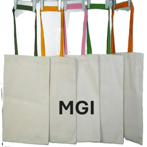 Eco-Friendly Organic Cotton Recyclable Tote Bag Hand Length Handle Reusable for Grocery Shopping Customizable Silk Screen - Product Image 2