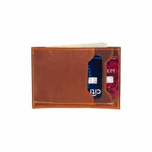 Cartera de Cuero Genuino 100% de Lujo, Vintage, con Bloqueo RFID, Impermeable, Hecha a Mano, Mini Monedero, Tarjetero, Color Marrón, Venta al Por Mayor - Product Image 4