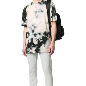 Nouveau T-shirt tie-dye noir et blanc pour homme 2026 – T-shirt streetwear oversize tendance en coton à manches courtes pour le quotidien - Product Image 1