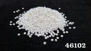 Jaunty 8'0 Round White Glass <b>Seed</b> Beads Bulk <b>Pack</b> for Jewelry Making - Product Image 3
