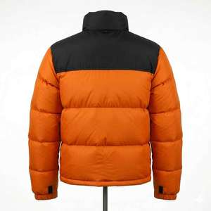 Custom Logo Solid Color Lightweight Puffer <b>Jacket</b> for Men Over-Sized <b>Waterproof</b> Down Coats with <b>Warm</b> Zipper Closure - Product Image 1