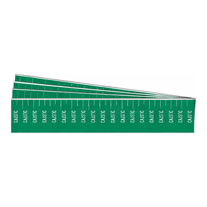 Marqueur de tuyauterie flexible Brady CAUSTIC résistant aux produits chimiques ANSI/ASME pour la tuyauterie industrielle - Product Image 3