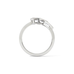 Anillo de Diamantes Naturales Inspirado en el Pavo Real en Plata de Ley 925 |   Joyería Fina Minimalista para el Día a Día para Mujer - Product Image 6