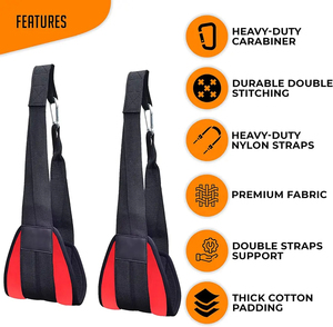 Correas de Muñeca para Levantamiento de Pesas, Soporte de Alta Resistencia para Entrenamiento de Fuerza, Dominadas y Ejercicios de Fitness - Product Image 4