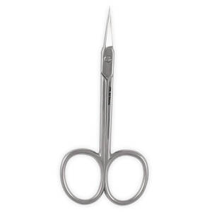 Tijeras para cutículas de primera calidad con punta extrafina de acero al carbono plateado, tijeras de manicura de Apto Enterprises - Product Image 1