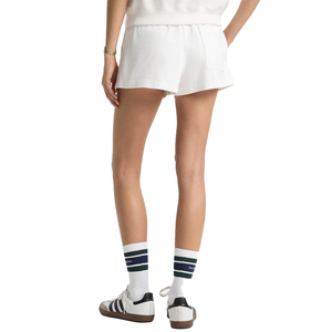 Pantalones Cortos Deportivos Blancos Bordados Syracuse para Mujer 2026, Felpa de Algodón Premium de 450 GSM, Lavado Enzimático, Cintura Elástica - Product Image 2