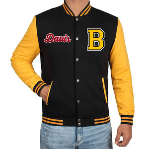 Vestes universitaires en laine unisexe les plus vendues, logo personnalisé, décontractées, style baseball, hiver, chauffantes, à capuche, respirantes, pour hommes - Product Image 2