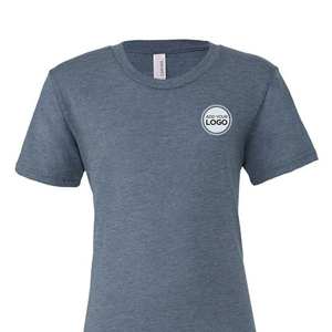 T-shirts personnalisés en gros 100 % coton mélangé CVC Bella Canvas de haute qualité, écologiques, avec impression sérigraphique pour le personnel d'entreprise - Product Image 1