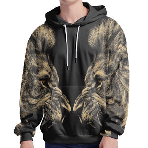 Sudadera con Capucha Sublimada de Moda para Hombre, Estilo Personalizado con Estampado, Manga Larga, Ropa Casual Deportiva de Otoño, Forro Polar de Poliéster Ecológico - Product Image 5