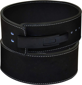 Cinturón de Levantamiento de Pesas Verde Oliva de Cuero Vacuno Ecológico y Duradero con Hebilla de Palanca para Soporte Lumbar en Entrenamiento, para Hombres y Mujeres, 10mm - Product Image 2