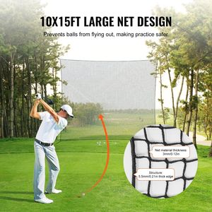 10x15ft Intérieur Golf Pratique Net Football Baseball Hockey Frapper Net Système - Product Image 3