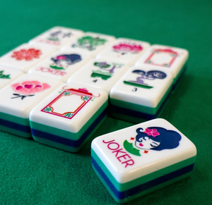 Mahjong portable de luxe moderne personnalisé, imprimé UV, gravé, mini, de voyage, 4 couches, en acrylique, 160/166 tuiles de Mahjong américain - Product Image 3