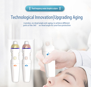 Appareil de rajeunissement cutané multi-fréquence anti-âge de bureau avec module de raffermissement et de lifting par gouttelettes d'eau et fonction de massage pour le visage et le corps - Product Image 3