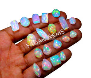 Haute qualité naturel éthiopien Welo opale à facettes coupe carrée Cabochon multicolore coupe pierre précieuse en vrac pour la fabrication de bijoux - Product Image 3