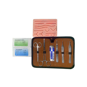 Kit de entrenamiento de sutura alemana, almohadilla de entrenamiento de silicona, instrumento médico, recursos de enseñanza, sutura quirúrgica, almohadilla de silicona para la piel - Product Image 1