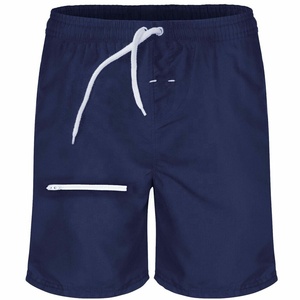 Shorts de Baño para Hombre, Lisos, Cintura Media, con Cordón Ajustable, Secado Rápido, Casuales, Cortos, de Poliéster - Product Image 6